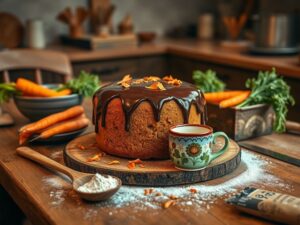 Bolo de Cenoura Fofinho com Cobertura de Chocolate