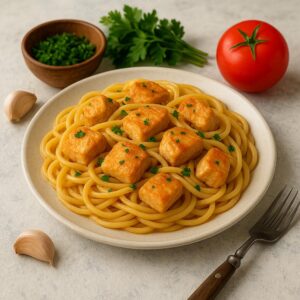 Macarrão com Frango à Moda Brasileira