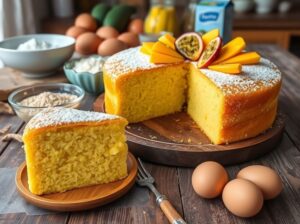 Bolo de Flocão de Milho Tropical